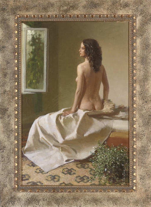 Artwork by Yuli Sheinis, Admiring the view, Made of oil on canvas