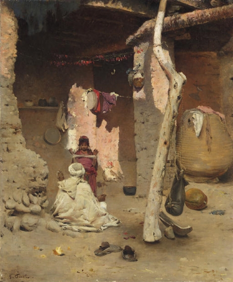 Preparing the Wool by Gustave Nicolas Pinel, circa 1875