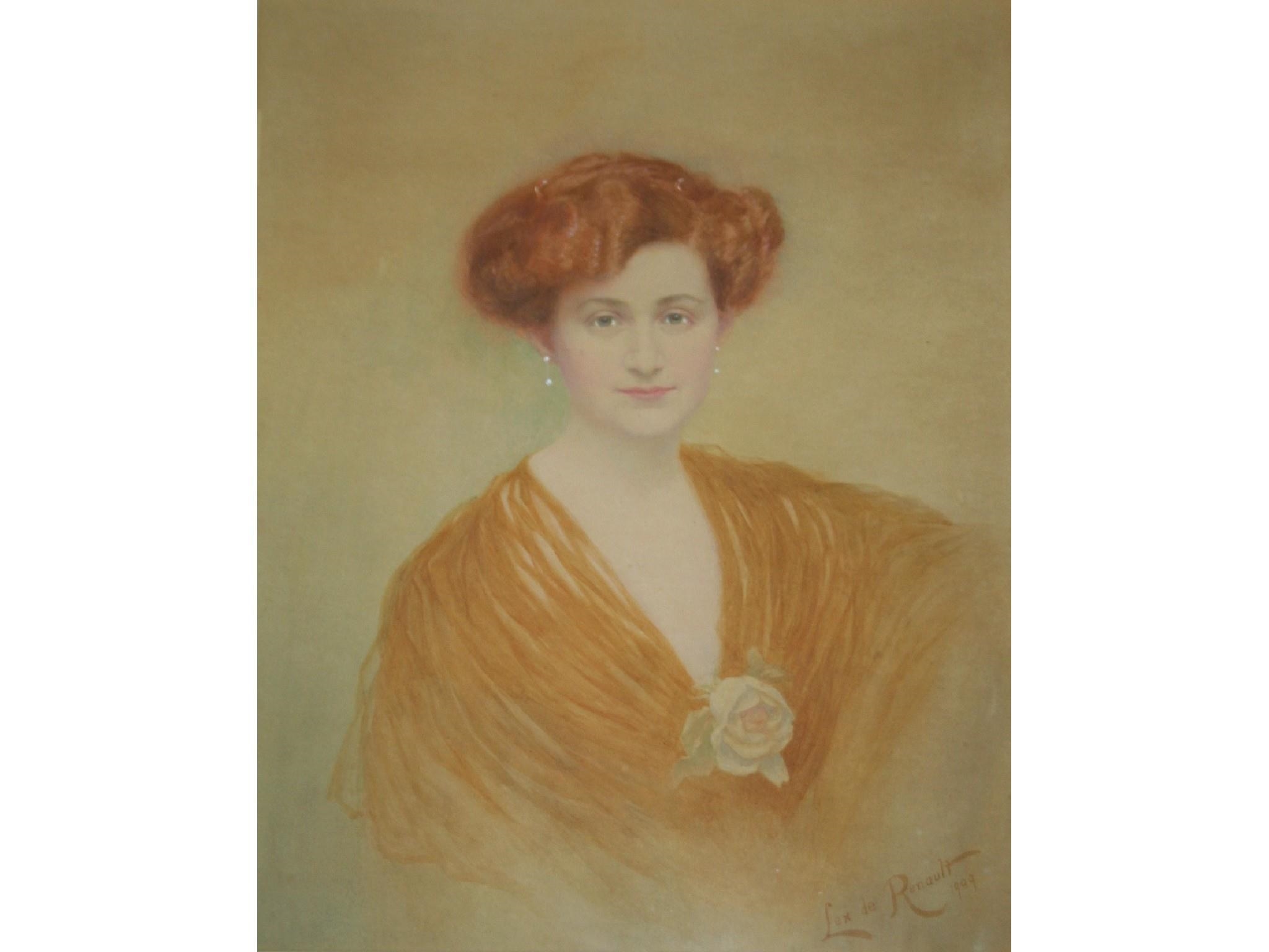 Artwork by Lex De Renault, PORTRAIT OF A LADY, Made of watercolour