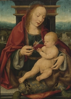 VIRGIN AND CHILD - Joos van Cleve