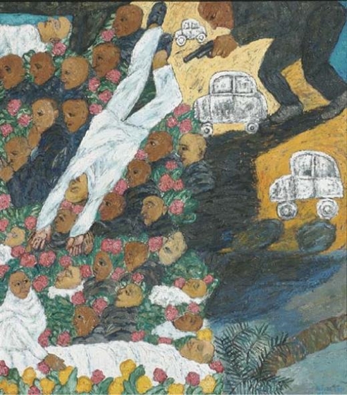 Pink Flowers Yellow Flowers by Arpita Singh, 1989