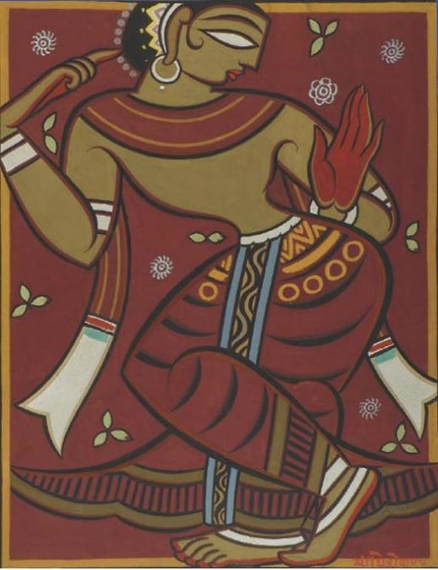 Gopini by Jamini Roy