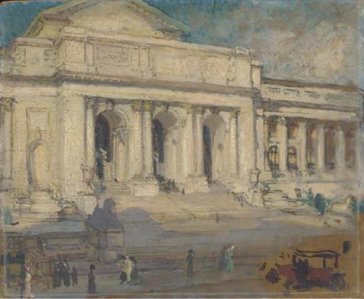 The Astor Library by Colin Campbell Cooper
