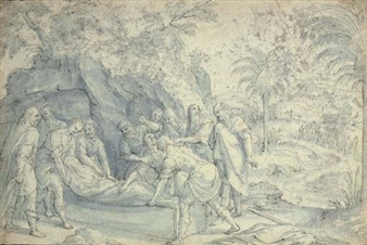 The Burial of an early Christian - Lambert van Noort