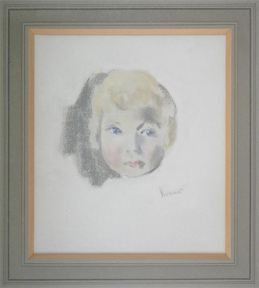 Study of a girl by Jacob Kramer