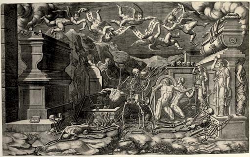 2 Works: The Vision of Ezekiel, 1554; Caius Marius in Prison by Giovanni Battista Bertani
