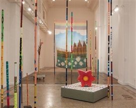 Lorenzo Hurtado Segovia weaves a colorful landscape