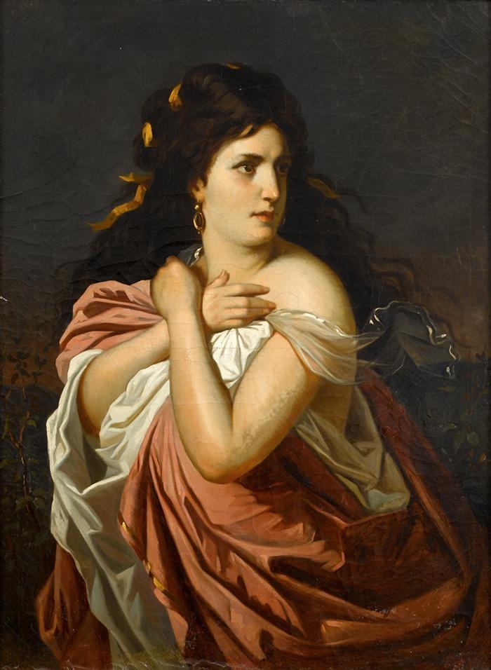 Continental School, 19th Century PORTRAIT OF CHRISTINE BOYER (19th