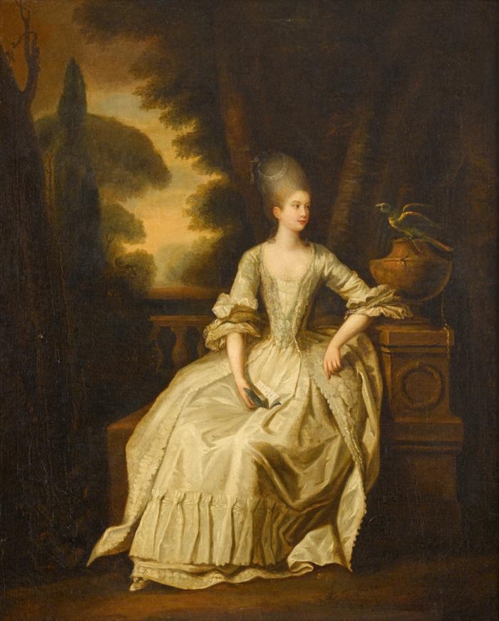 PORTRAIT OF A LADY SAID TO BE LADY FITZGERALD by Thomas Gainsborough