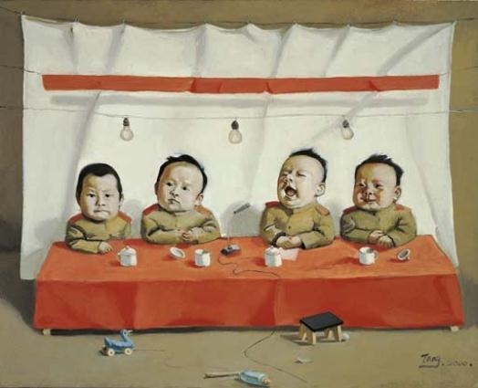 Children in Meeting by Tang Zhigang, 2000