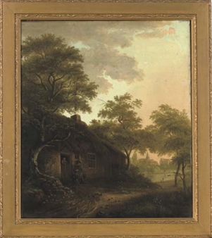 A peaceful day outside the cottage - T. M. Serjeantson