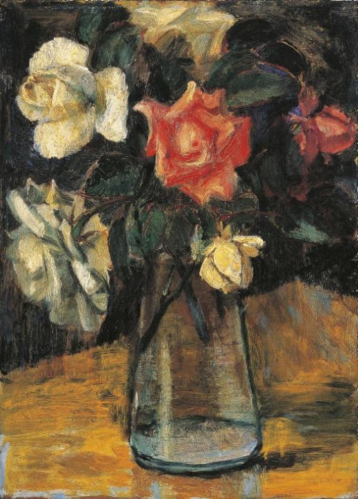 Artwork by Chang Chiu Hai, Rose, Made of oil on wood