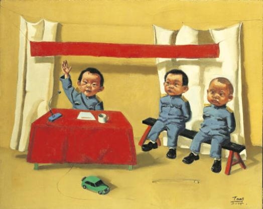 Children in Meeting by Tang Zhigang, 2000