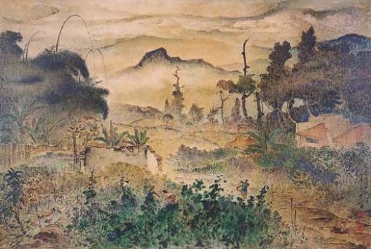 View of Sha Leng in autumn