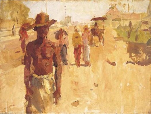 Man at the Kraton by Isaac Israëls