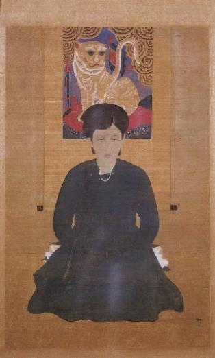Femme assise, 1934 (Woman sitting) by Lê Phổ, 1934
