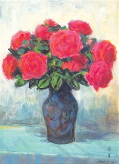 Rose in a Vase - Li Tze Fang
