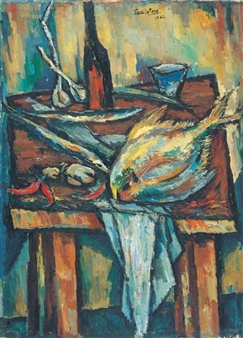 Still Life with Fish - Tsai In-Tang