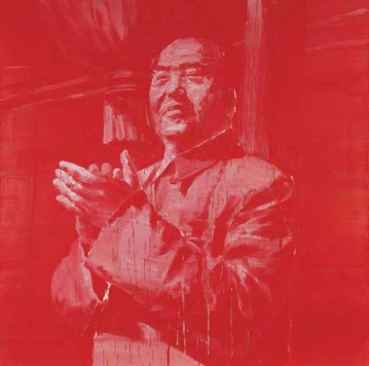 Mao at the Tian An Men Balcony by Yan Pei Ming, 2000