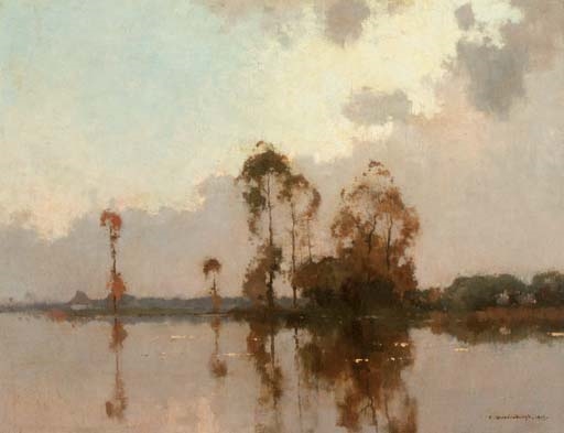 Cornelis Vreedenburgh | The quiet lake (1915) | MutualArt