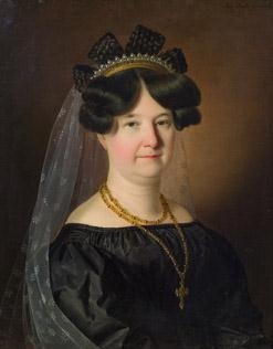 Portrait of a lady by Anton Einsle, 1829