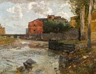 Bucht von Rapallo by Gustav Schönleber, 1892