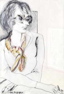 3 Works: Blades Head; Woman Hit; Landscape in Wine by Karl Anton Fleck, 1978