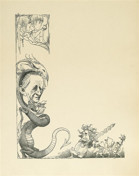 J.R.R. Tolkien by David Levine, 1966