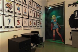 U.S. Department of Illegal Superheroes (ICE DISH) at Galería de la Raza