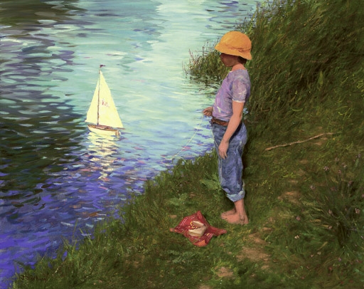 The toy boat by Ken Moroney