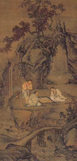 PLAYING CHESS by Qiu Ying, 1495-1552