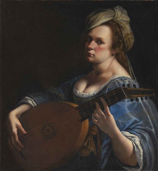 Self-Portrait as a Lute Player by Artemisia Gentileschi