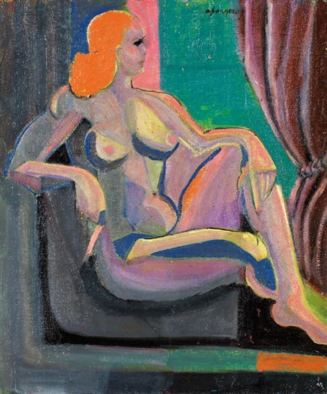 Femme assise by André Fougeron