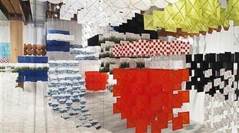 Jacob Hashimoto: Yellow Giant and Gas Giant Studies - Martha Otero