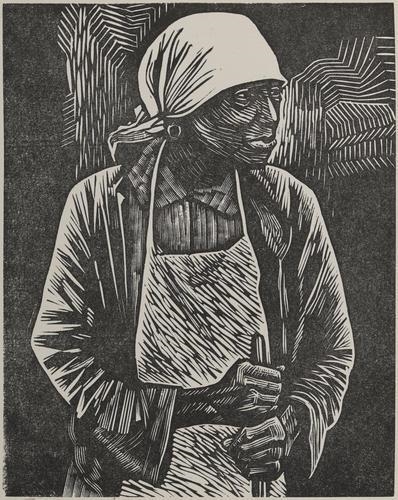 Survivor by Elizabeth Catlett, 1983