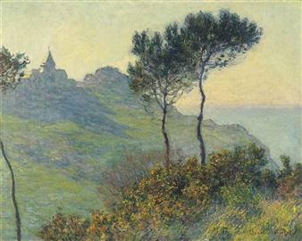 Monet Claude Coucher De Soleil à Lavacourt 1880 Mutualart
