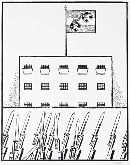 Die Zuchthaus Republik by George Grosz, 1924