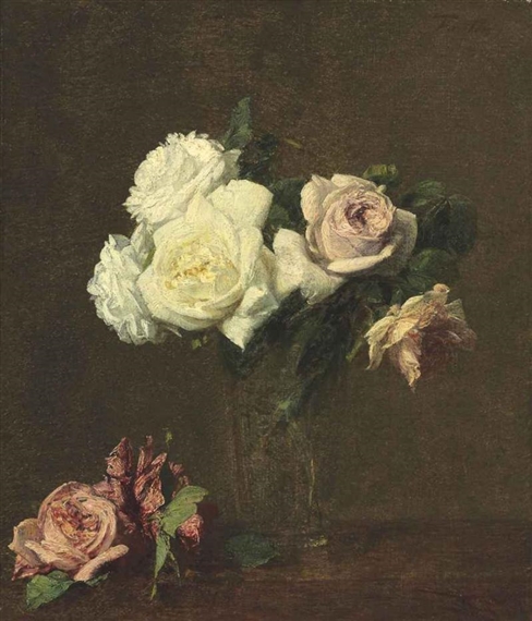 Roses by Henri Fantin-Latour, Circa 1884