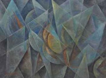 Dinamismo di forme (Forme dinamiche 16) by Roberto Marcello Baldessari, Circa 1915