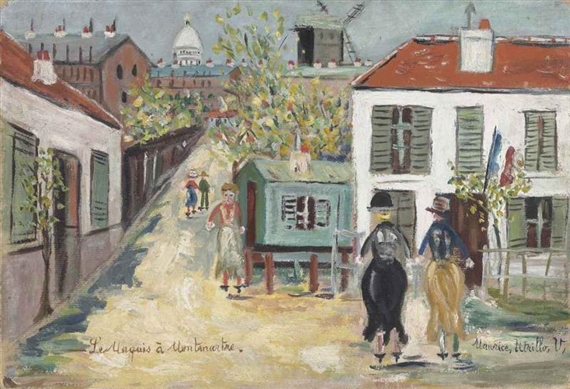 Le Maquis à Montmartre by Maurice Utrillo, Circa 1940