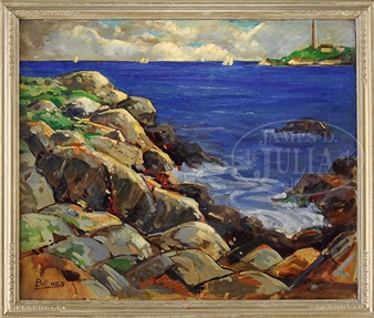 ROCKPORT COAST WITH THATCHER'S ISLAND - Henry Billings