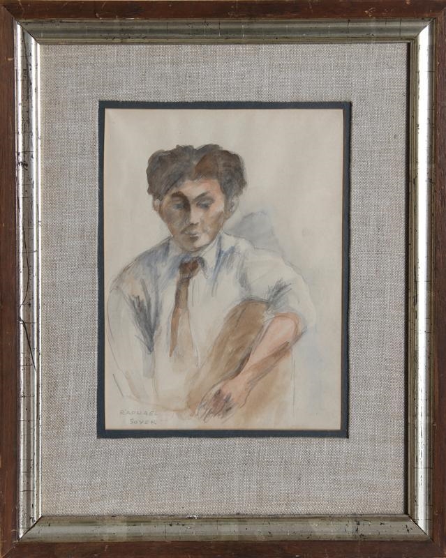 Raphael Soyer | Portrait of a Man (Circa 1930) | MutualArt