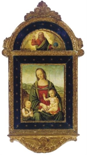 Bernardino Pinturicchio | The Madonna and Child with Saint John the ...