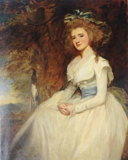George Romney | portrait of lady milnes | MutualArt