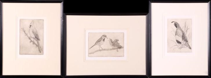 Artwork by S. Omon, 3 Works: Nature Portraits, Made of Lithographs