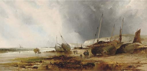 Waiting for the tide by William Archibald Wall