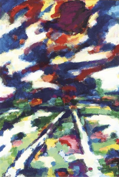 A landscape by Engelbert L'Hoëst