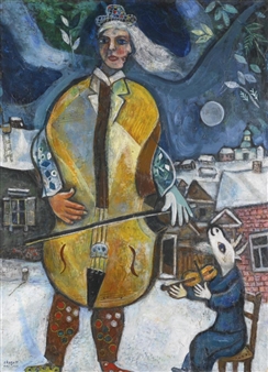 LE VIOLONCELLISTE - Marc Chagall