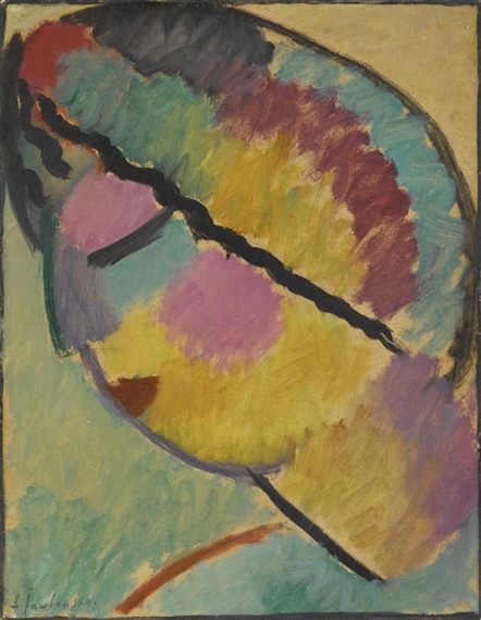 MYSTISCHER KOPF: PROFIL (MYSTICAL HEAD: PROFILE) by Alexej von Jawlensky, 1917