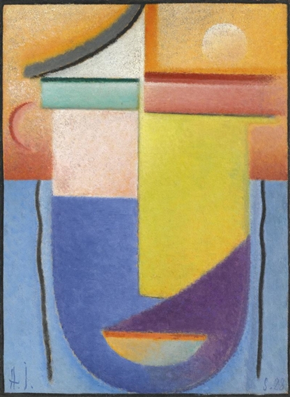 ABSTRAKTER KOPF: WASSER UND LICHT (ABSTRACT HEAD: WATER AND LIGHT) by Alexej von Jawlensky, 1928